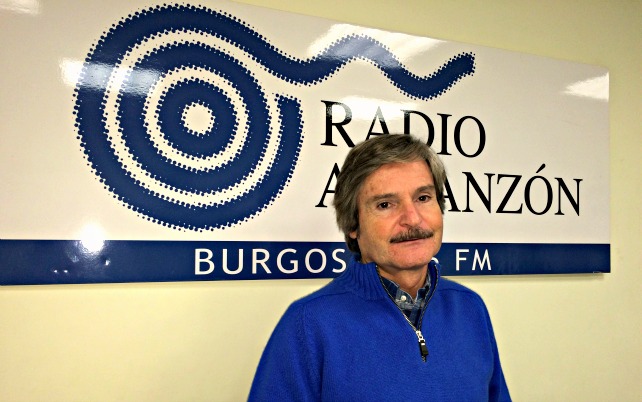 Jaime Mateu en los estudios de Radio Arlanzón